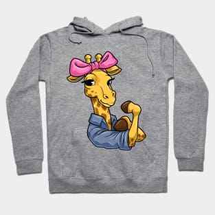 Giraffe with Ribbon Hoodie